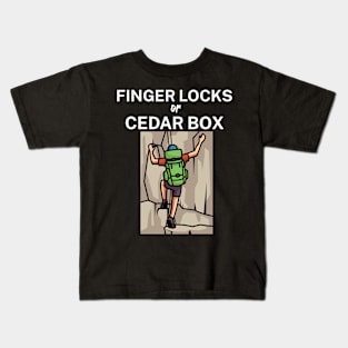 Finger locks or cedar box Kids T-Shirt